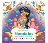 Grand carré mystères Disney - Mandalas: Coloriages mystères
