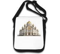 Grand Cathedral with Golden Domes Shoulder Bag White