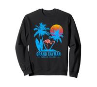 Grand Cayman, Cayman islands. Palm trees sunset Sweatshirt