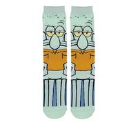Grand Clothing Outlet Squidward Tentacles Spongebob Cartoon 360 Character Socks Green One Size, Green, One Size