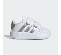 adidas Grand Court 2.0 Shoes Kids Tennis, Cloud White/Matte Silver/Cloud White, 6 UK