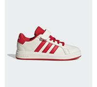 adidas Unisex Kids Grand Court 2.0 Shoes Kids Tennis Shoes, Off White Collegiate Red Core Black, 11.5 UK Child