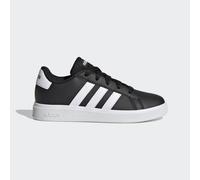 adidas Grand Court Lifestyle Tennis Lace-Up Shoes, Core Black/Cloud White/Core Black, 1 UK