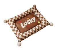 Grand Dog Mat with Bright Design & Entertaining Ball Soft PP Cotton Interior Pet Cushions Perfect for Home or Travel Presentation Cotton Pet Pillows