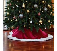 Grand Faux Fur Velvet Tree Skirt