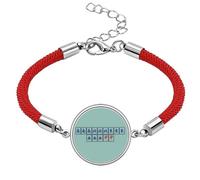 Grand Four Happiness Mahjong Tiles Lucky Red String Bracelet Rope Bracelet Handmade