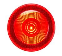 Grand General 75925 4 Inch Red/1 LED Sealed S/T/Light with Reflective Ring Lens, 1 Pack