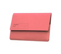 Grand Hall Exacompta Guildhall Document Wallets, 285Gsm, Foolscap - Pink, Pack Of 50