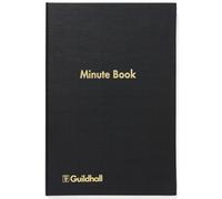 Grand Hall Exacompta - Ref 32/mz - Guildhall - Meeting Minutes Book, 160 Pages 95Gsm Paper, 298 X 203mm, Fully Bound In Black Vinyl, Feint