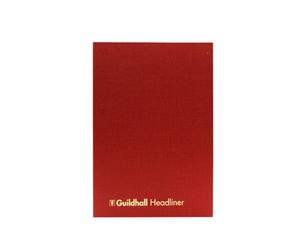 Grand Hall Exacompta - Ref 38/6Z - Guildhall - Headliner Case Bound Hardback Account Book, 298 X 203mm, 6 Cash Column, 80 Pages,