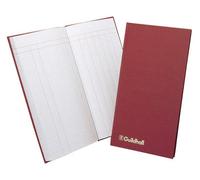 Exacompta Petty Cash Book Guildhall T272Z – 298x152mm, 1 Debit & 7 Credit Cols, Maroon Vinyl, 80pp