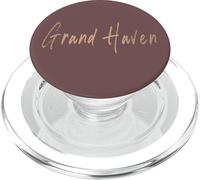 Grand Haven Michigan Vintage elegant design PopSockets PopGrip for MagSafe