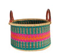 Grand Illusions Round Basket with Handles Afia - SMALL