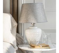 Grand Illusions Stoneware Lamp Vesta with Grey Shade