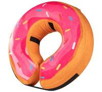 Grand Line Donut Inflatable Collar for Dogs and Cats, Soft Recovery Dog Cone After Surgery, Protective Pet Neck Cone for Small, Medium, Large Dogs, Not Block Vision (Pink, M-Plus)