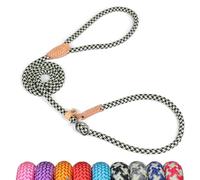 Grand Line Slip Lead Dog Leash - Anti Pull Dog Lead with 1.5m Reflective Training Rope, No Collar Needed for Small, Medium, Large Dogs & Cats (Black-Green,M)