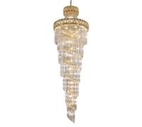 Grand Luxury Crystal Chaner - Extra Large Flush Mount Ceiling Light for Foyer, Staise, Hotels, Living Rooms, Hallways