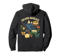 Grand Marais Fishing Lake Day Nature Cottagecore Art Pullover Hoodie