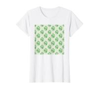 Grand Millennial Aesthetic Green Ginger Jar Pattern Value Graphic T-Shirt, Women, White, XS