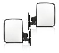 GRAND ORANGE Magnetic Side Mirror Left & Right 114LB Rated Fit for Tractors Mowers Full Size Dozers Forklift Golf Cart Mirrors Magnet Rubber Coated Tractor Side Mirrors