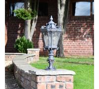Grand Ornate Gilded Bronze Outdoor Pillar Light 76cm