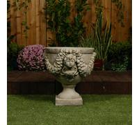 Grand & Ornate Stone Cast Cherub Planter (Lid not Included)