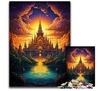 Grand Palace of Thailand Jigsaw Puzzles for Adults 1000 Piece Difficult Puzzles for Adults Challenging DIY Brain Teaser, Perfect Family Game Or Decorative Gift 1000 PCS(38x26cm)