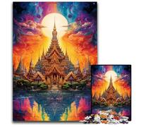Grand Palace of Thailand Puzzles for 1000 Piece Paper Puzzles Brain Challenge Game for Teenagers & Family Interaction 1000 PCS(38x26cm)