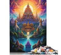 Grand Palace of Thailand15 Puzzle Friendly Materials 100 Percent Recycled Cardboard Jigsaw Puzzle for Adult Children 1000pcs (38x26cm)