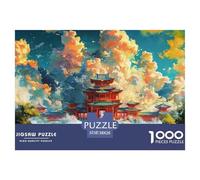 Grand Pavilion Jigsaw Puzzles Puzzle for Adults Kids. 1000 Pieces Lake Reflection Whimsical Challenge Toy Educational Game Home Decoration for Adults& Kids Age 14 Years Up 38x26cm/1000pcs