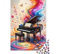 Grand Piano 1000 Piece Mini Jigsaw Puzzle For Adults Home Decor | 70x50cm Cardboard Puzzle Lovers Family Bonding Puzzle Game Birthday Gift Room Ornament