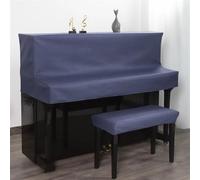 Grand Piano Cover Simple Luxurious Piano Cover Wash Free Scientific And Technological Cloth Half(Blue,35x75cm)