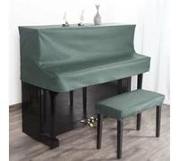 Grand Piano Cover Simple Luxurious Piano Cover Wash Free Scientific And Technological Cloth Half Cover Piano Cover(Olive green,35x55cm)