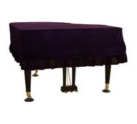 Grand Piano Cover, Stretch Knit Grand Dust Cover, Form-Fitting Dust Protection with Smooth Surface, Easy To Install and Remove for Daily Use- Purple|| 190-200