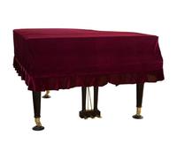 Grand Piano Cover, Stretch Knit Grand Dust Cover, Form-Fitting Dust Protection with Smooth Surface, Easy To Install and Remove for Daily Use- Red|| 170-180