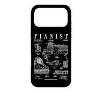 Grand Piano Old Vintage Patent Pianist Drawing Print Case for iPhone 17 Pro Max