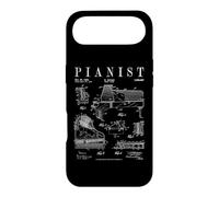 Grand Piano Old Vintage Patent Pianist Drawing Print Case for iPhone Air