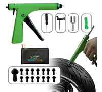 GRAND PITSTOP 21 Pcs Tubeless Tire Gun Puncture Repair Kit with Mushroom Plug for Tyre Punctures and Flats on Cars, Motorcycles, ATV, Trucks & Tractors (15 Mushroom Plugs)