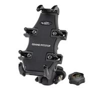 GRAND PITSTOP ATV Phone Holder, Quad Phone Mount, 8 Clamps Holds 4.7-7.1" Phones, One Hand Operation Anti Theft 360° Rotatable Motorcycle Holder for Iphone Samsung Google Other Smartphones Black