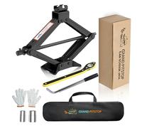 GRAND PITSTOP Cars Jack Scissor Jack for Cars 3 Ton (6610 lbs) Tire Jack Tool Kits Universal Car Emergency Kits with Lug Wrench Tire Changing Kits for Cars SUV MPV