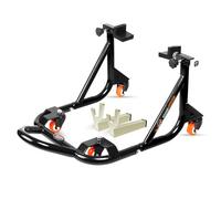 Grand Pitstop Universal Adjustable Rear Paddock Stand for Motorcycle with Swingarm Rest (360° Dismantable, Black, Motorcycle Weight Up to 500 lbs/ 226 Kgs)