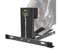 GRAND PITSTOP Universal Wheel Chock for Crusier, Sports & Dirt Bikes, Heavy Duty 2000 lbs Load Capacity Motorcycle Stand for Trailer Completely Adjustable Detachable Foldable Wheel Chock