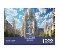 Grand Place 1000 Pieces Premium Jigsaw Building Age 14+ for Adults Cool Collage Effect, Fun Details, Educational, Challenging 70x50cm/1000pcs