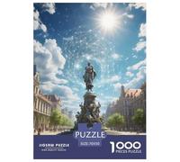 Grand Place 1000 Pieces Premium Jigsaw Building Age 3+ Cool Collage Effect, Fun Details, Educational, Challenging 70x50cm/1000pcs