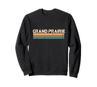 Grand Prairie Texas USA City Name Classic Vintage Colors Sweatshirt