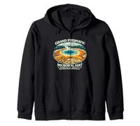 Grand Prismatic Microbial Mat Yellowstone National Park Zip Hoodie