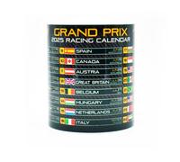 Grand Prix 2025 Calendar Mug - MCL Edition - Norris - Piastri - Papaya Orange - One - Race Car - Formula - Circuits - Carbon Fiber - Gift Ideas - Coffee Tea Cup - Memorabilia - Merch - Team