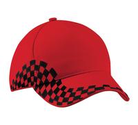 Grand Prix Baseball Cap Pack of 2 Beechfield Red One Size