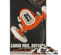 Grand Prix Des Nations Automobile Geneve 21 Juillet 1946 Puzzles for Adults & Teenagers Puzzles Wooden Puzzles Game Toys for Adults 1000pcs (75x50cm)