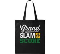 Grand Slam and Score Natural Ecological Cotton Tote Bag Black